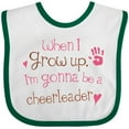 thumbnail image 3 of Inktastic Future Cheerleader Girls Cute Girls Baby Bib, 3 of 4