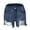 Dark Blue, variant on Women's High Waisted Jean Shorts Casual Ripped Distressed Denim Shorts with Pockets Summer Hot Short Jeans for Daily Beach Club