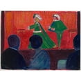 thumbnail image 2 of Marianne von Werefkin 18x14 Gold Ornate Wood Frame and Double Matted Museum Art Print Titled - Marionette Theater - in the Foreground Jawlensky and Marianne Von Werefkin (1917-18), 2 of 4