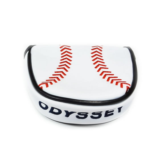 NEW Odyssey Limited Edition Baseball White/Red/Black Mallet Putter Headcover
