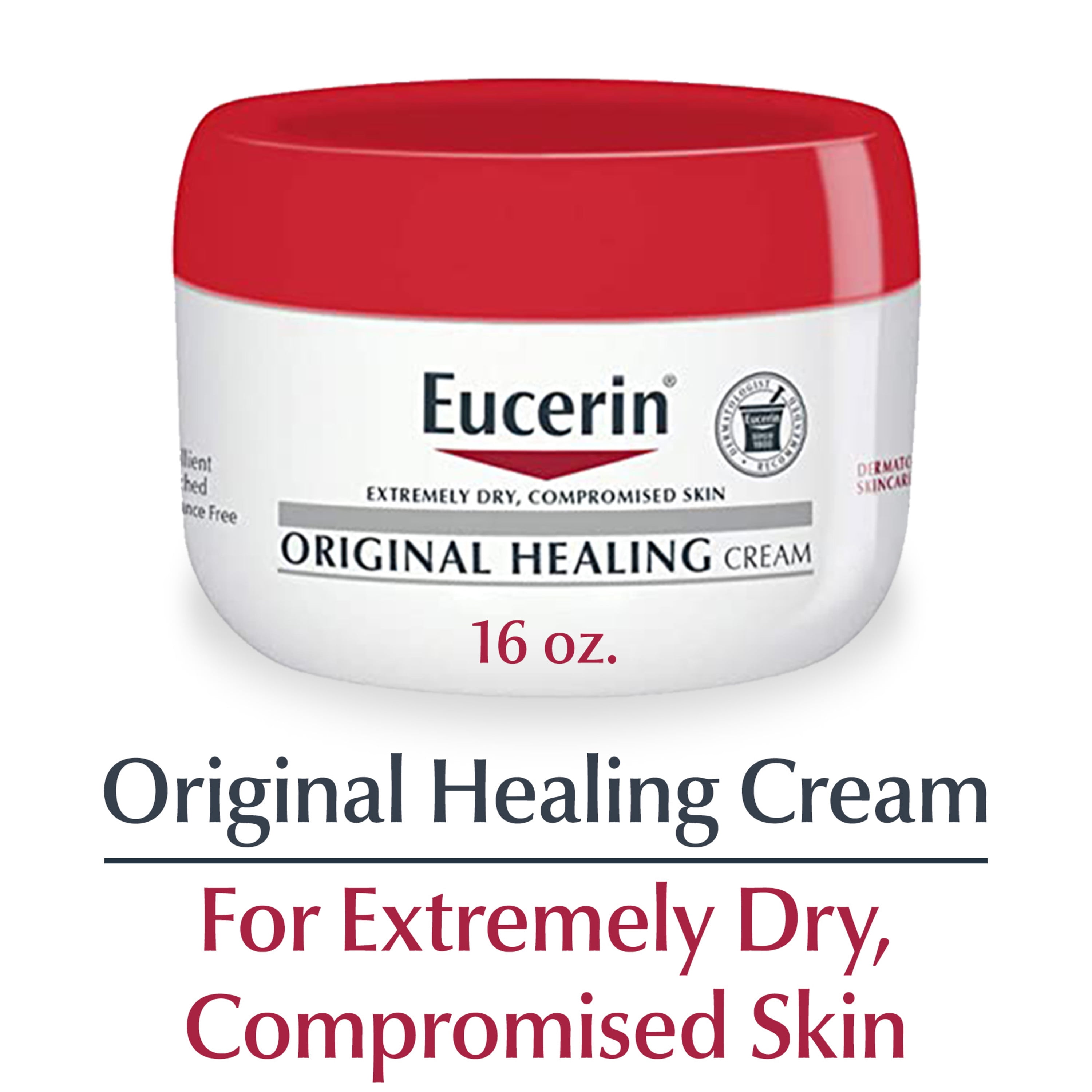 Eucerin Original Healing Cream, Body Cream for Dry Skin, 16 Oz Jar