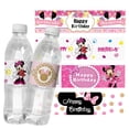 thumbnail image 2 of Disney-etiquetas personalizadas de Minnie Mouse para botella de agua, pegatinas de caja de regalo, bolsa de dulces, envolturas, decoración de fiesta de Baby Shower, 6 unidades, 2 of 4