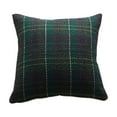 thumbnail image 2 of Foqnuq Woolen Plaid Pillow Cover Christmas Decorative Cushion 50x50cm Red Green Soft Breathable Polyester for Home Living Room Decor, 2 of 6