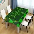 thumbnail image 7 of 54"x54" St Patrick's Day Clover Tablecloth Waterproof Washable Polyester Square Table Cover Durable Tablecloth for Kitchen Dining Table Party Decor, 7 of 7