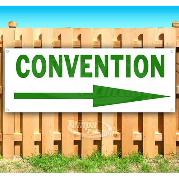 Convention 13 oz Vinyl Banner With Metal Grommets