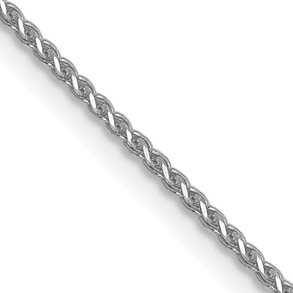 10K White Gold Jbsp's 1mm D/C Wheat Chain (24 X 1) Made In Peru 8213-24