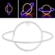 thumbnail image 5 of Letreros De Neón, Luz Suave En Forma De Planeta, Luz Decorativa De Neón LED No Deslumbrante, Para Fiesta, Sala De Estar, Boda OTVIAP Luz cálida azul, 5 of 8