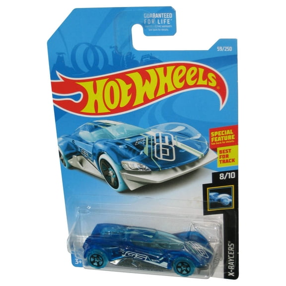 Hot Wheels X-Raycers 8/10 (2018) Blue Crescendo Toy Car 59/250