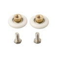 thumbnail image 2 of MYG pour Rouleaux de Porte de Douche Ensemble de 2 Roues de Remplacement Diamètre 27mm Coureurs de Porte en Verre pour Armoires de Douche Centre en Laiton Roue Extérieure en Nylon Vis en Acier Inoxydable, 2 of 10