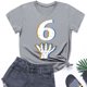 thumbnail image 4 of Blusas y camisas de manga corta con cuello redondo para niños pequeños, niños y niñas, camisetas estampadas de moda, lindas camisetas de manga corta con cuello redondo y estampado, blusa para niña, 4 of 7