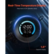 KFFKFF Liquid CPU Cooler, Combined CPU Water Cooling System - 120mm PWN Blades, Pump, 1.8 Display, Max 2200RPM CPU Cooling Fan, Skilled Black PC Water Cooler for Intel 115X/1366/2011/1700/1200