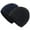Black+Navy Blue, variant on COOPLUS Slouchy Beanie Hats for Men Warm Winter Hats Mens Beanie Cap Lined Knit Cuff Daily Hat (Black 2 Piece)