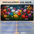 thumbnail image 3 of 1 Pcs 2D Flat License Plate Covers & Frames, Colorful Flowers For Decorative Front, Waterproof For Decoration Aluminum License Plate Covers & Frames Cover For Men Women, 12" X 6", 3 of 7
