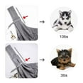 thumbnail image 4 of LNGOOR Hands-free Reversible Small Dog Cat Sling Carrier Bag Travel Tote Soft Comfortable Puppy Kitty Rabbit Double-sided Pouch Shoulder Carry Tote Handbag Blue, 4 of 5