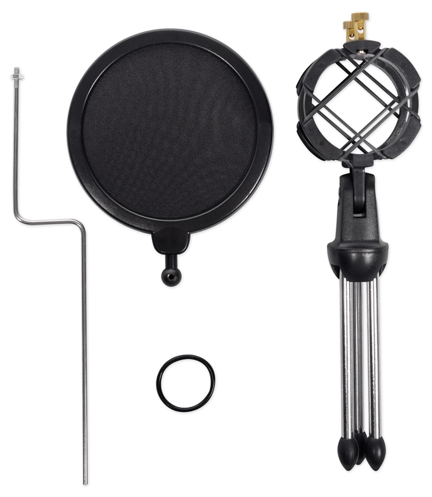 Mackie EM-89D Studio Recording Dynamic Mic+Cable+Desk Stand+Pop Filter