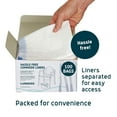 Lunderg Care Bedside Commode Liners 100 Count, Universal Fit