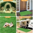 thumbnail image 3 of GOTGELIF Spring Grass Outdoor Rug, 1.64' x 1.64', UV Protection, 3 of 9