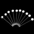 thumbnail image 3 of 10 Piezas Bandeja forma forma forma Palo de Solapa Broche Sombrero Bufanda Bandeja de Pegamento DIY - Plata 7.5cm 1.2cm diámetro Yinane Broche de solapa de cuello, 3 of 8