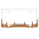 UPC 885126141161 product image for Valor LPF1MC009NON Colorful Enamel Chrome Coating Flame Metal License Plate Fram | upcitemdb.com