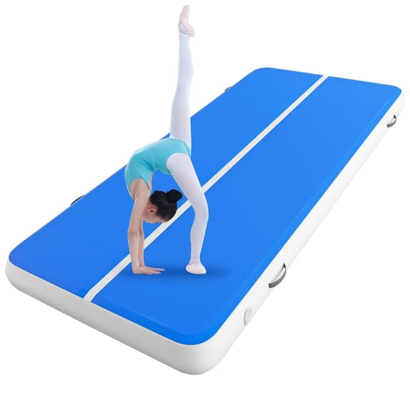 XYJBHB Tumble Track Mats for Gymnastics 8inches Thick 20ft *6.6ft Tumbling Track Air Mat Inflatable Gymnastics Mat with Electric Air Pump