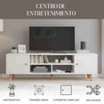 thumbnail image 2 of Mueble Con Repisa Para Tv Centro De Entretenimiento Vintage Color Blanco, 2 of 7