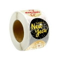 thumbnail image 6 of 500Pcs 1.5 inch Happy New Year Stickers Holiday Supplies Envelope Seals Party Favors for Notebook scrapbook Winter Greeting Cards Crafts Style B, 6 of 8