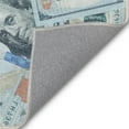 thumbnail image 6 of Well Woven Money Dollar Front Novelty Novelty Green Blue 9'10" x 13' Area Rug, 6 of 6