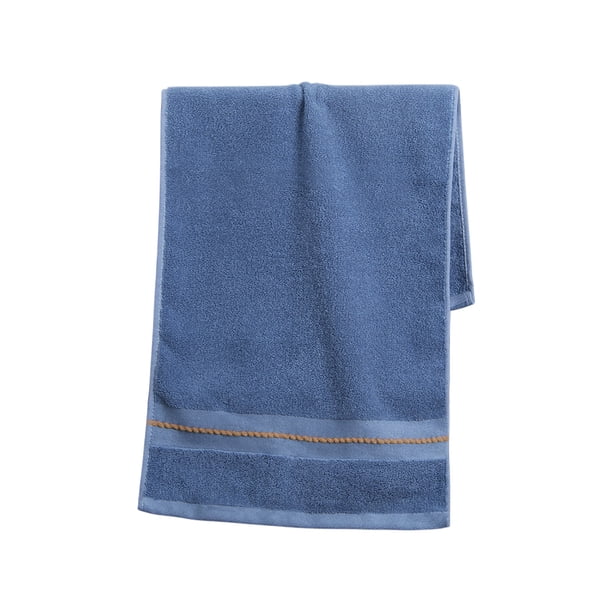 Toalla gruesa y absorbente para adultos, toalla facial de poliéster suave de 75x34 cm, toalla de baño de secado rápido para uso doméstico, toalla duradera de color liso para baño, cocina, gimnasio,