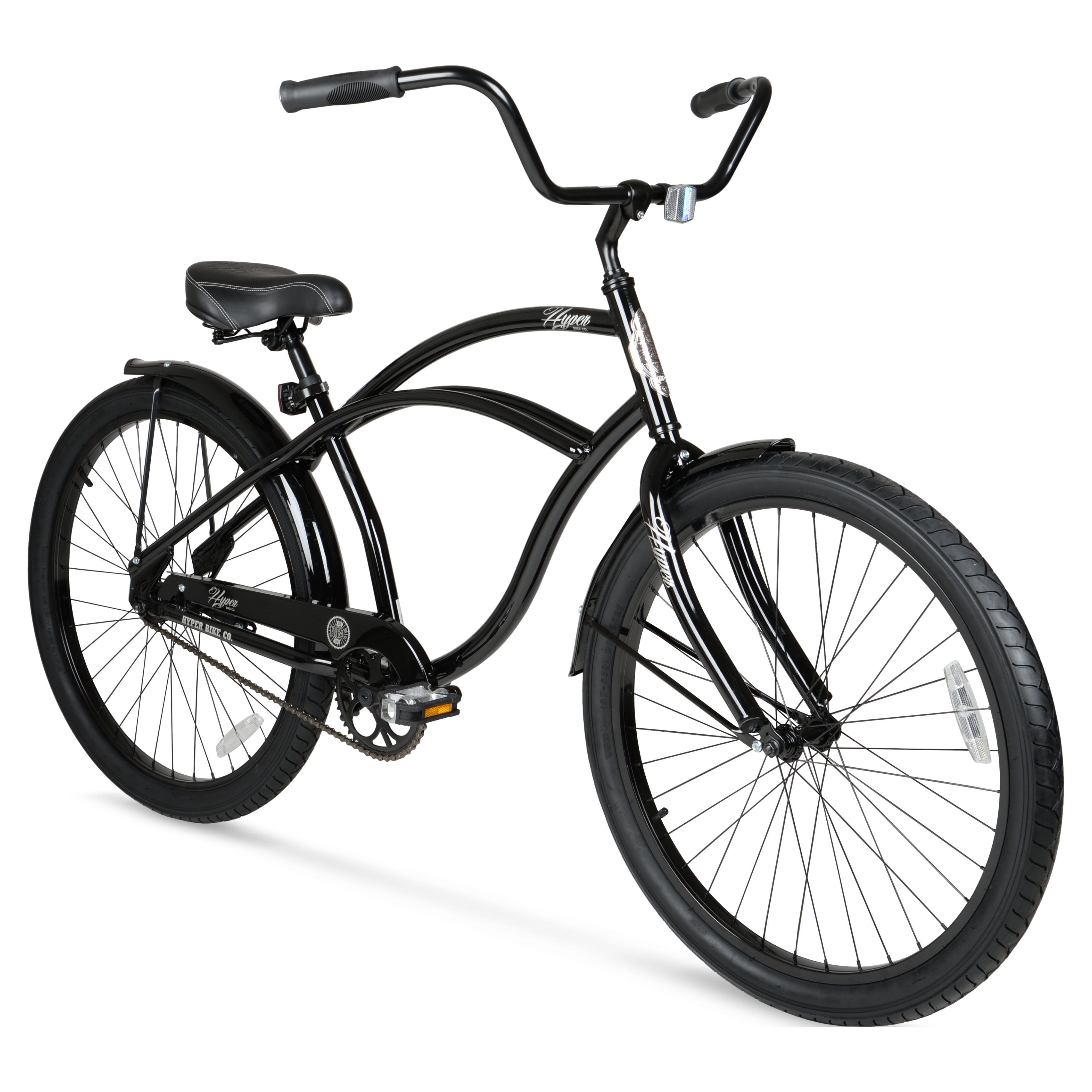 Hyper Bicycles 26" Men's Beach Cruiser, Adult Ages 13+, Black