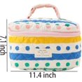 thumbnail image 2 of Bolso de algodón impreso Bolsa de maquillaje Bolsa de cosméticos de viaje grande, 2 of 4