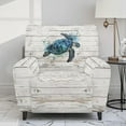 thumbnail image 2 of Xoenoiee Turtle Wood Paint Splatter Print Recliner Chair Cover Stretch Sofa Slipcover Sofa Cover 4-Pieces Furniture Protector Couch Cover with Elastic Bottom, 2 of 7