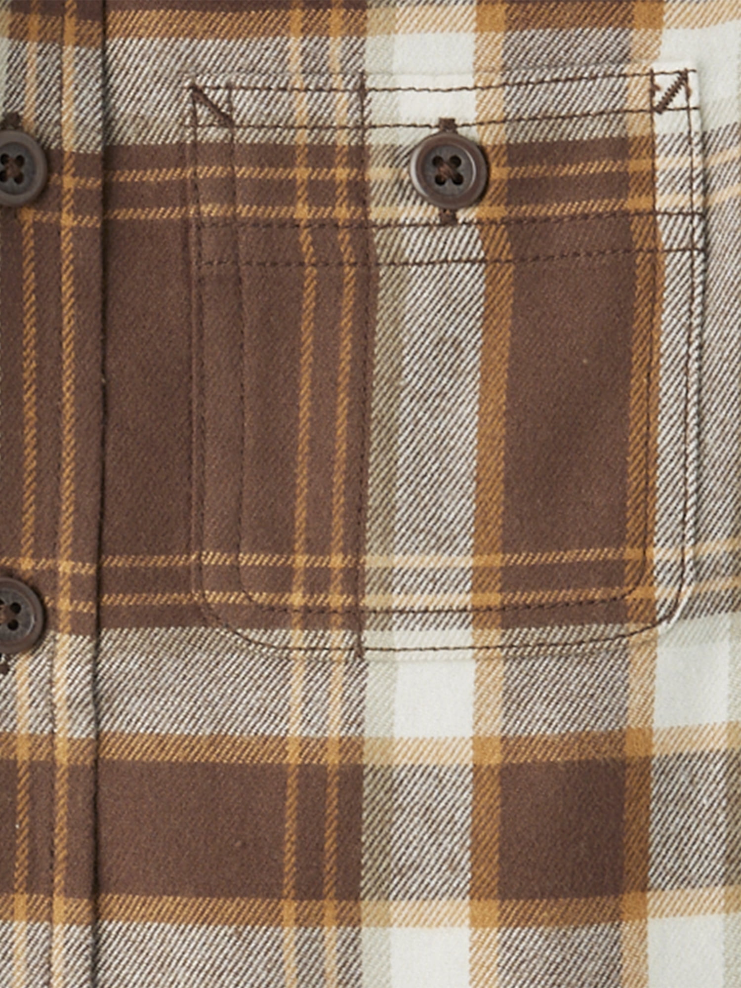 The Children's Place Boys Long Sleeve Plaid Flannel Hooded Top, Sizes XS-XXL