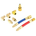 thumbnail image 1 of Joints Ch-138  Connector  Manifold Converting Tool  8 Piece Connector Adapter R134A R12 Car A/C Air Conditioner Refrigeration Converting Adapter Connector Hose Set Kit, 1 of 8