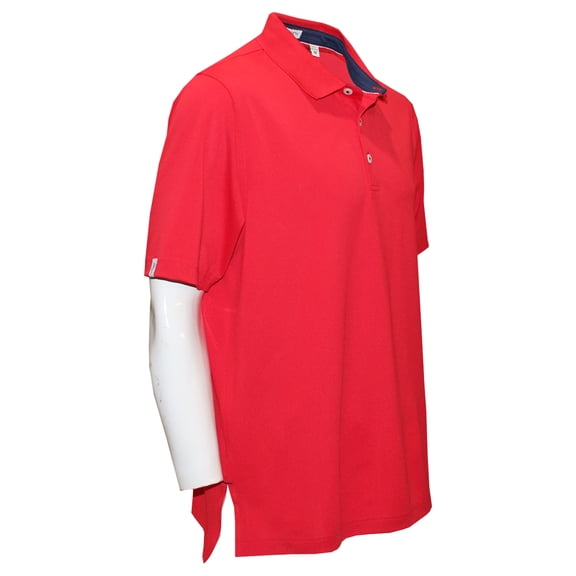 Ashworth Golf Men's Pebble Tech Polo Shirt - Performance Stretch - Medium Red -