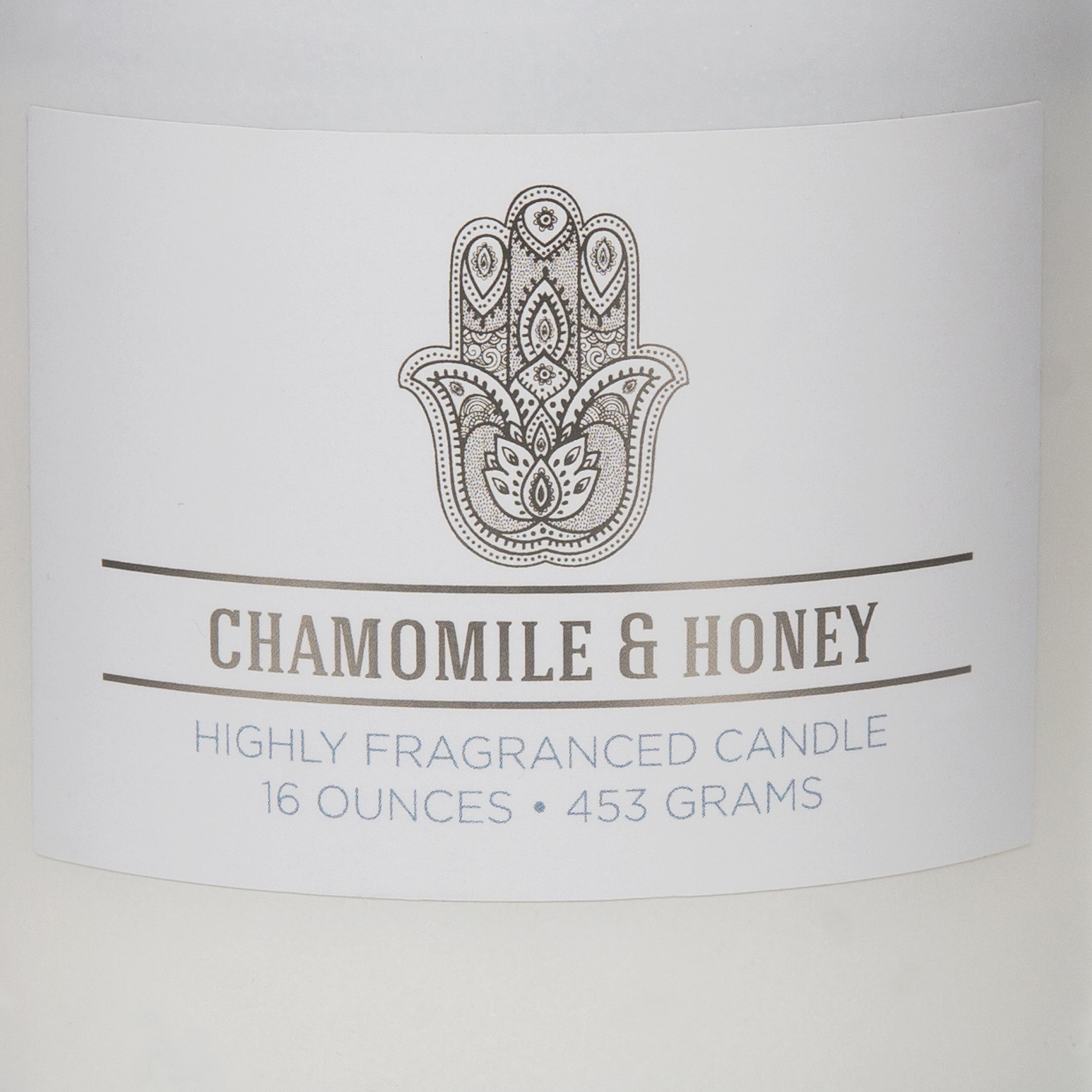 Colonial Candle Chamomile & Honey 16 oz Aromatherappy Candle, White