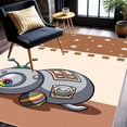 thumbnail image 4 of 4'x6' carpet or rugs desk chair floor mat for carpet area rug living room aztec rug runner bath rug long, 4 of 9
