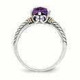 thumbnail image 2 of Sterling Silver w/14k Amethyst Ring Size 6, 2 of 3