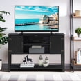 thumbnail image 4 of Costway Console Table Sideboard Buffet TV Stand w/ Storage Cabinets & Bottom Shelf Black, 4 of 11