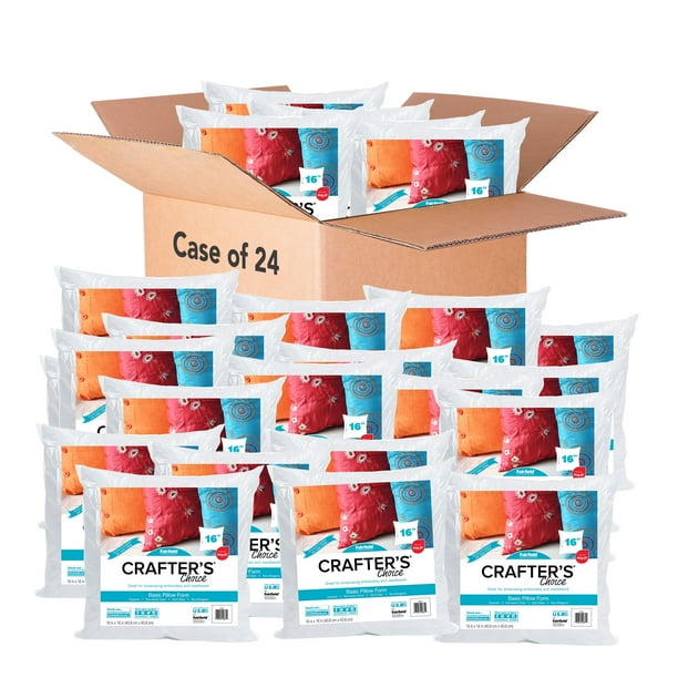 Fairfield Crafter's Choice Pillow Inserts 16" x 16" Pack of 24