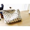 thumbnail image 4 of Bolsa de maquillaje HAPPYHEIDI, bolsa de viaje grande de algodón con estampado floral, 4 of 9