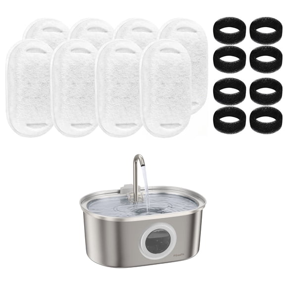 PawsPik SS-01 Cat Fountain Replacement Filters Count of 8