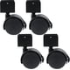 thumbnail image 1 of Ruedas Giratorias Tipo U - Ruedas Giratorias de Goma - Ruedas Giratorias de 50 Mm con Freno, Ruedas Resistentes para Muebles, Cuna, Paquete de 4, 1 of 5