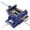 Blue + Steel#8, variant on 5 inch Cross Slide Vise for Drill Press, 2 Way X-Y Milling Vise with Serrated Steel Jaws, Benchtop Clamp for Woodworking and Metalworking, Blue