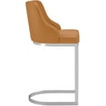 thumbnail image 6 of 26"Counter Height Bar Stools Set of 2 Modern Bar Stools with Steel U-Shaped Base Certified Faux Leather Upholstered Barstool Dining Chairs Pub Stools for Kitchen Island, 6 of 9