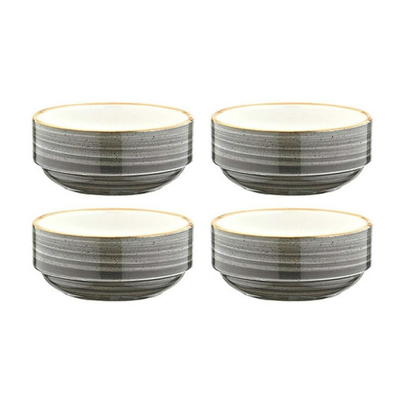 Space dia.2.25" h:1" 1 oz. Round Grey Porcelain Ramekin (Set of 4)