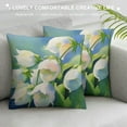 thumbnail image 3 of Chilfamy  Colorful Pillow Covers, Lily of The Valley Flower Bouquet Sketch Double Sided Square Pillow Cases Pillowcase Sofa Cushion, 3 of 5