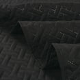 thumbnail image 3 of Legacy Decor 3 PCS Bedspread Quilt Coverlet Stitched Pinsonic Reversible All Season Oversized King / Cal-King Size Black Color, 3 of 7