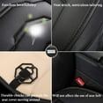 thumbnail image 4 of Pu Leather Car Seat Bottom Covers Protectors Include Pair Front Driver Seat Pad Mat and Rear Bench Cover Universal Fit % Vehicles, 4 of 9