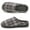 Grey Checkered, variant on cosyone1997 Men’s Memory Foam Slippers Indoor Outdoor Open Back House Shoes