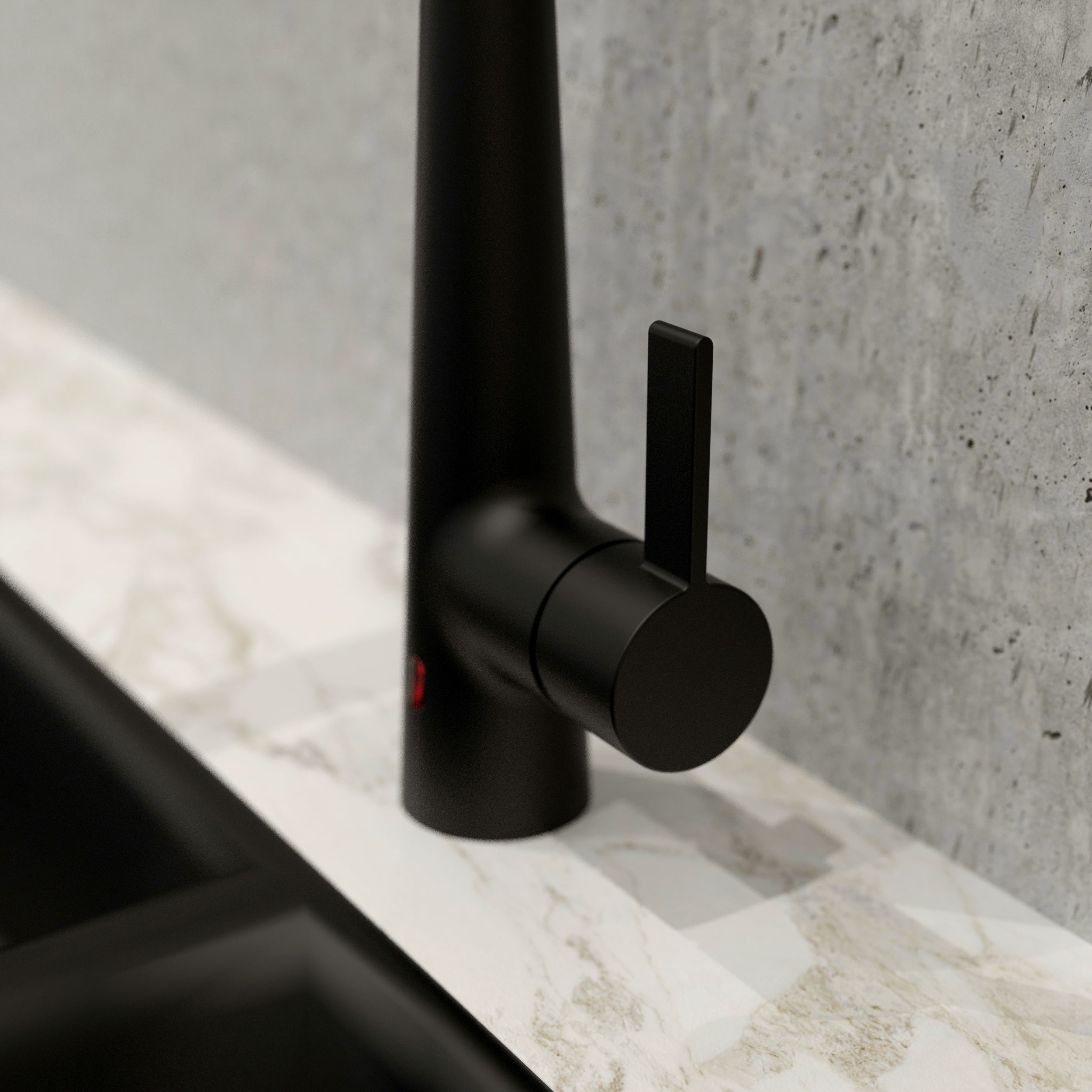 Belanger FOR76CMB Touchless Single Handle Pull-Down Kitchen Faucet with Magik Technology, Matte Black